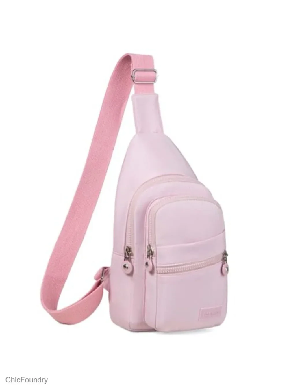 Water Resistant Polyester Sling Backpack Crossbody Bag with Adjustable Strap